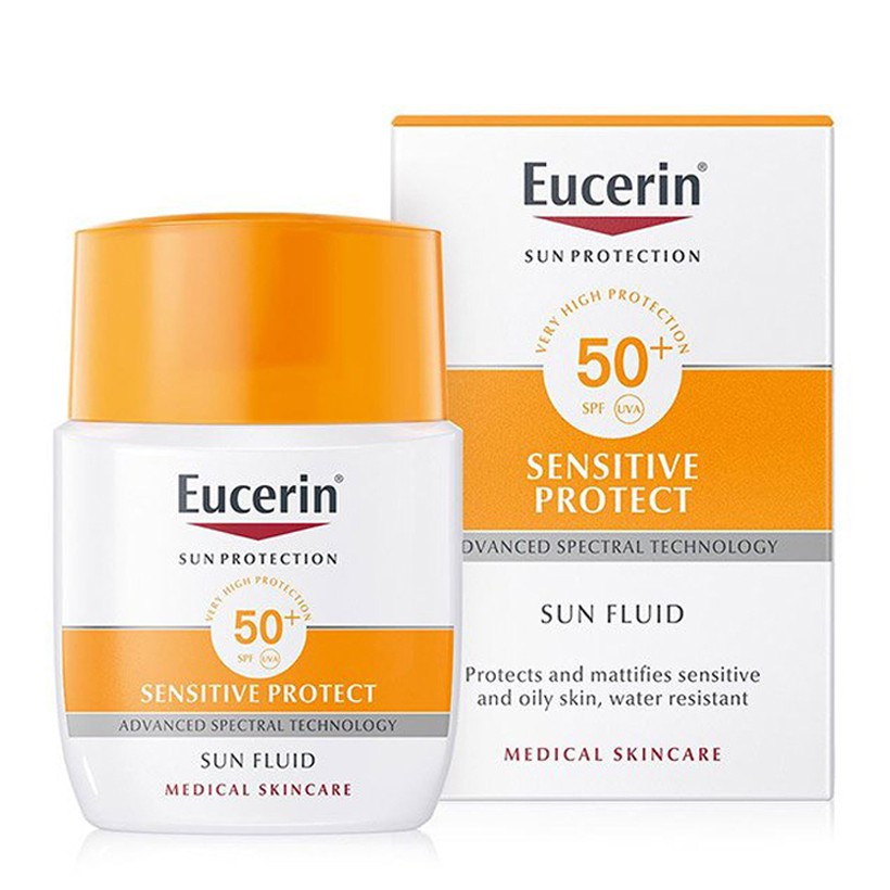 Kem chống nắng Eucerin Sun Fluid Mattifying SPF 50+