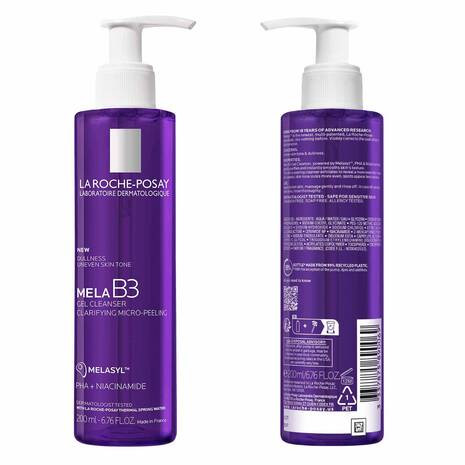 Sữa rửa mặt mờ thâm sáng da La Roche-Posay Mela B3 Clarifying Micro-Peeling Gel 200ml