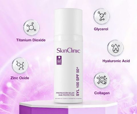 Skin clinic Syl 100 Spf50+ - Kem Chống Nắng Thích Hợp Cho Da Mụn, Nhạy Cảm