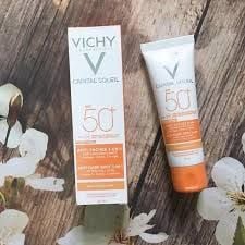 Kem chống nắng Vichy Capital Soleil Anti dark spot 3 in 1 SPF50+ ngăn ngừa sạm, nám, thâm da