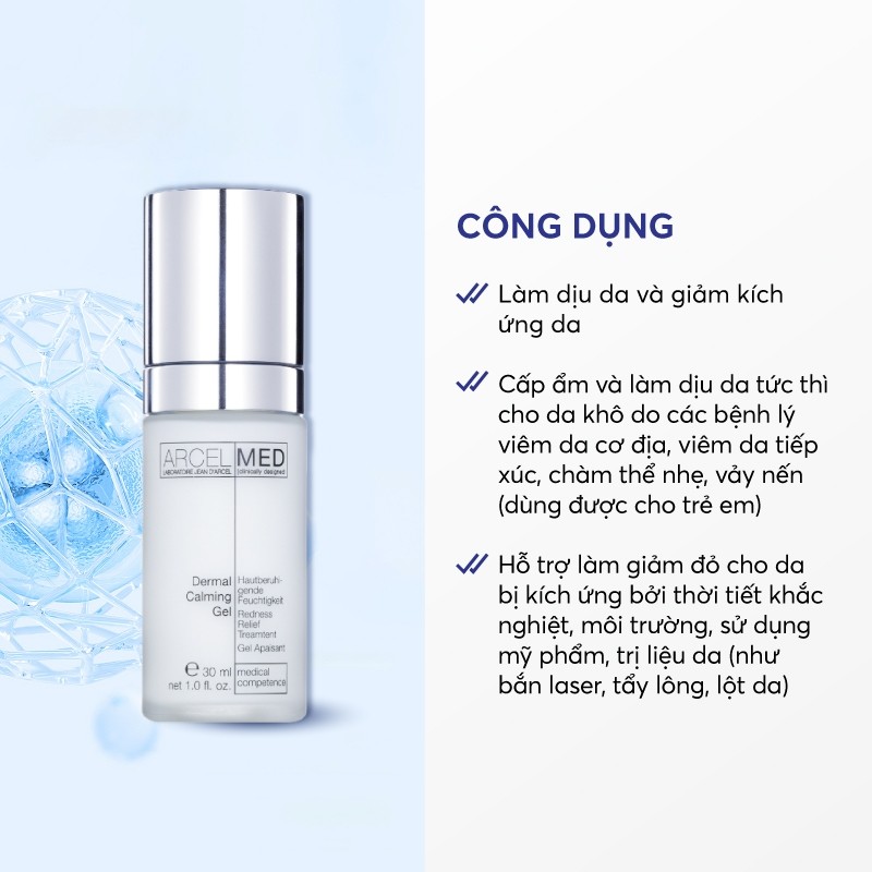 J101 - Dermal Calming Gel - Gel làm dịu da, giúp giảm kích ứng