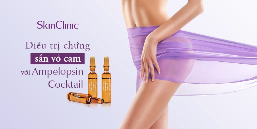 Skin clinic Ampelopsin Cocktail - Tinh Chất Giảm Sần Vỏ Cam Và Thon Gọn Body