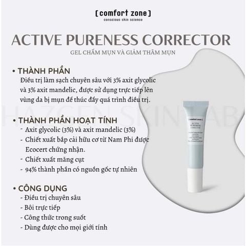 ACTIVE PURENESS CORRECTOR - Kem chấm mụn