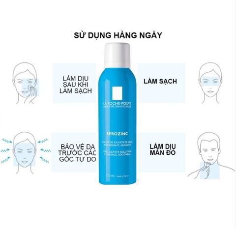 Nước khoáng LA ROCHE POSAY Serozinc Zinc Sulfate Solution Cleansing làm sạch & dịu da