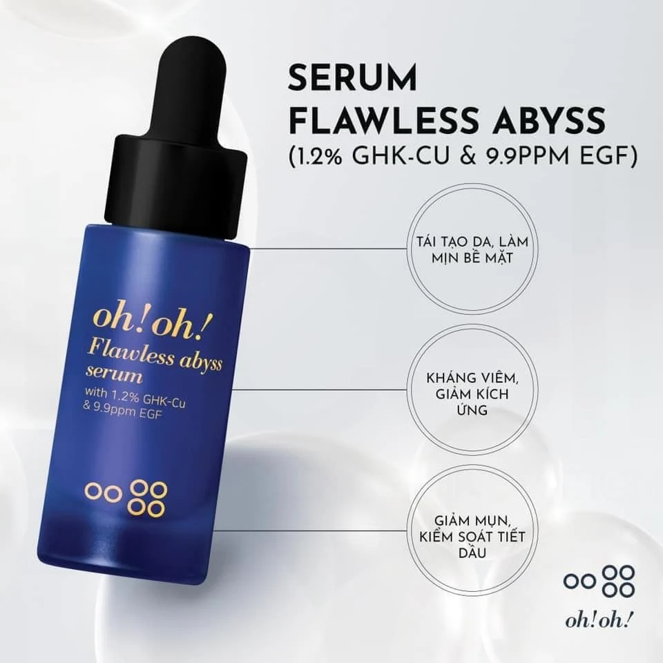 oh!oh! Flawless Abyss Serum - Tinh Chất Giảm Sẹo Lõm & Chống Lão Hoá
