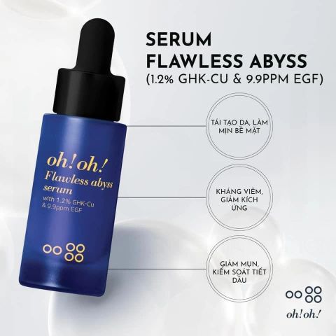 oh!oh! Flawless Abyss Serum - Tinh Chất Giảm Sẹo Lõm & Chống Lão Hoá