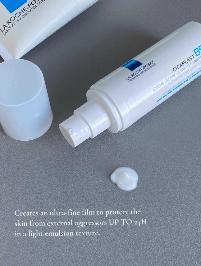 Kem dưỡng phục hồi da treatment, da mụn Laroche-Posay Cicaplast ultra repair light cream B5