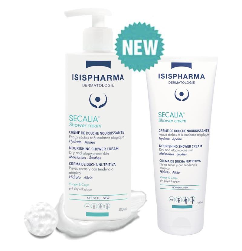 IsisPharma SECALIA® Shower cream (Sữa tắm giảm viêm, đỏ da, ngứa, giữ ẩm làm mềm da)