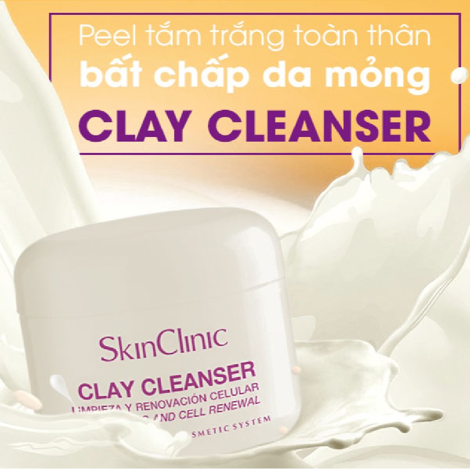 Skin clinic Clay Cleanser - Peel Trẻ Hóa, Trị Mụn Dùng Cho Mặt Và Body