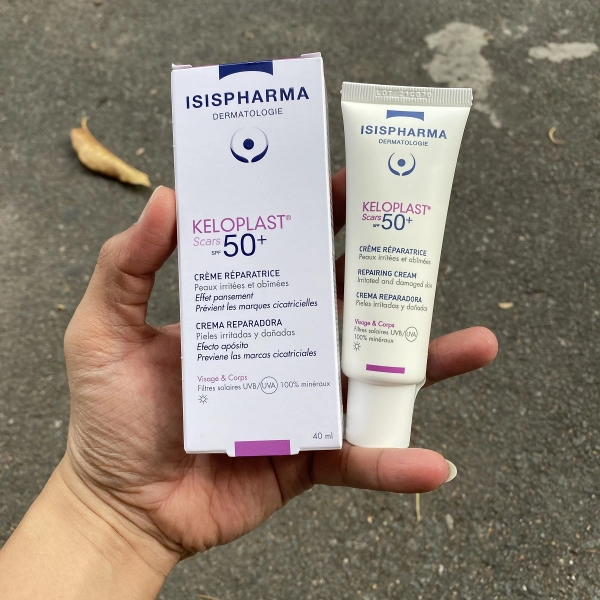 IsisPharma KELOPLAST® scars SPF50+ (Phòng ngừa sẹo lồi, tăng sắc tố sau viêm)