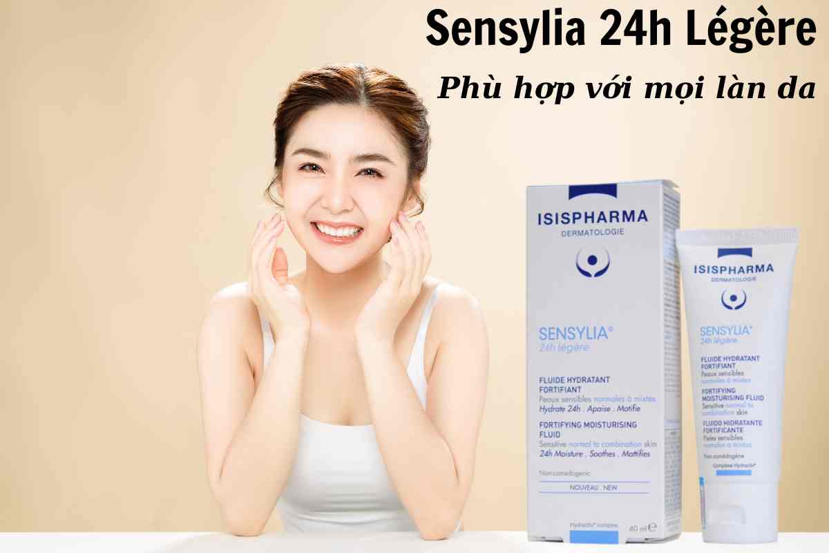 IsisPharma SENSYLIA® 24h légère (Giữ ẩm, giảm kích ứng da cho da dầu và da nhạy cảm)