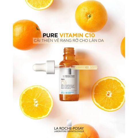 Serum La Roche-Posay Tinh Chất Làm Sáng Da Và Giảm Thâm Nám La Roche-Posay Redermic Pure Vitamin C10 Serum