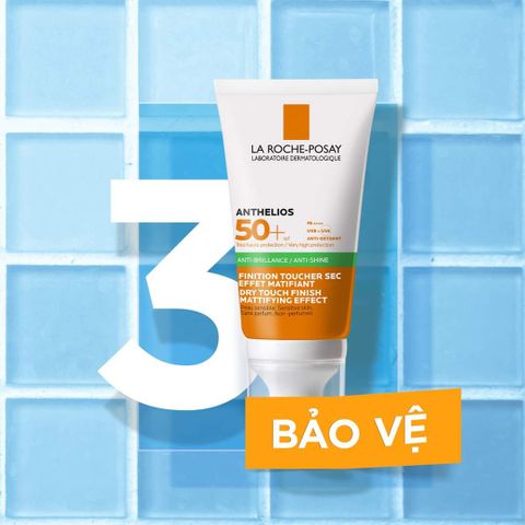 Kem chống nắng giảm bóng nhờn La Roche-Posay Anthelios 50+ bảo vệ da trước tác hại của tia UVA/UVB