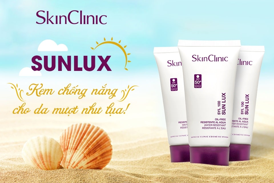 Skin clinic Sun Lux Spf 50+ - Kem Chống Nắng Phù Hợp Cho Mọi Loại Da