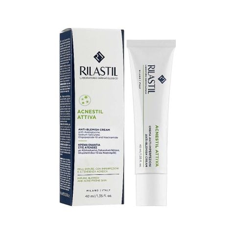 Kem Dưỡng Ẩm, Kiềm Dầu Ngừa Mụn Dành Cho Da Mụn Rilastil Acnestil Attiva Cream 40Ml