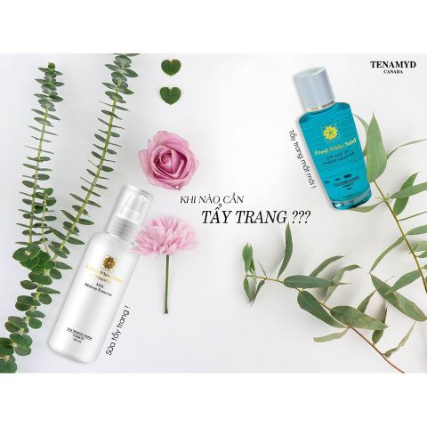 Nước Tẩy Trang Mắt Môi Tenamyd Fresh White Sand Eye And Lip Makeup Remover (60ml)