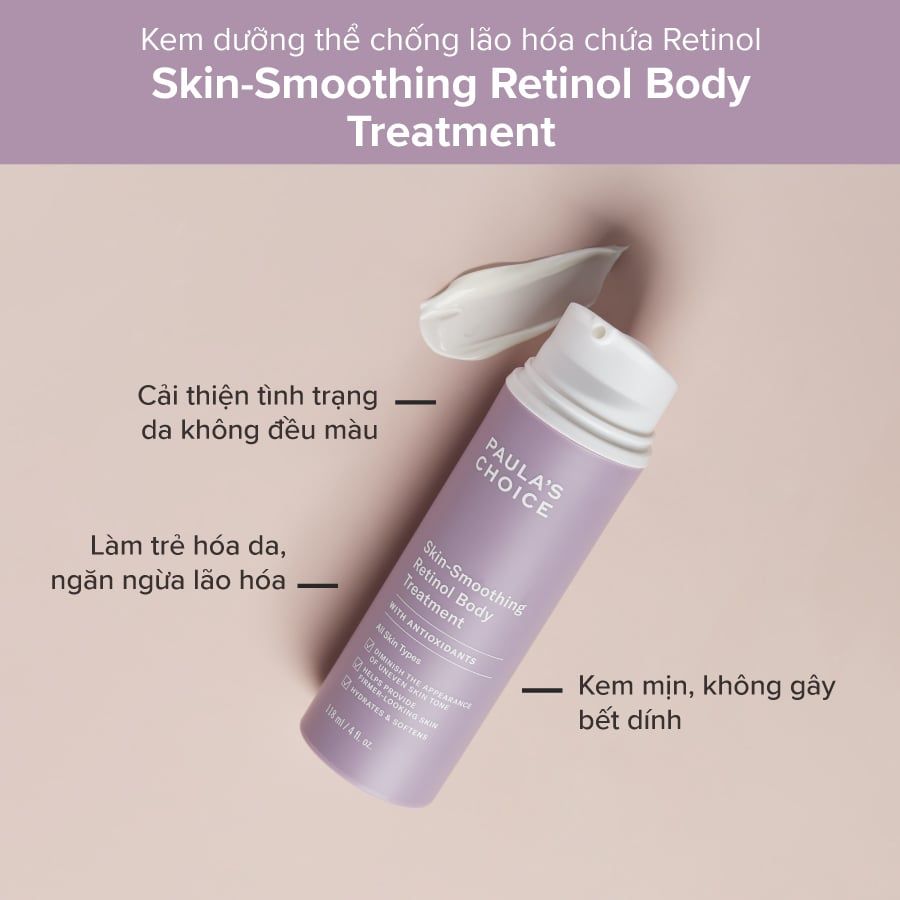 KEM DƯỠNG THỂ PAULA'S CHOICE SKIN – SMOOTHING RETINOL BODY TREATMENT –  GumoSkin