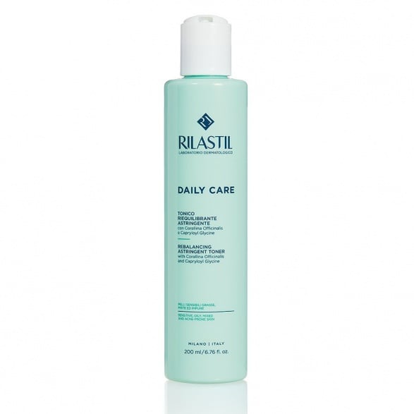 Nước Hoa Hồng Toner Cân Bằng Dịu Nhẹ Cho Da Dầu Mụn Rilastil Daily Care Rebalancing Astringent Toner 250Ml