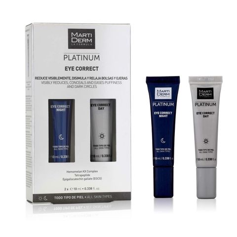 Kem dưỡng mắt ngày & đêm giảm bọng mắt, quầng thâm - MartiDerm Platinum Eye Correct (2 x 10ml)