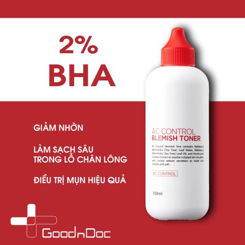 TONER CHO DA DẦU MỤN GOODNDOC AC CONTROL BLEMISH TONER