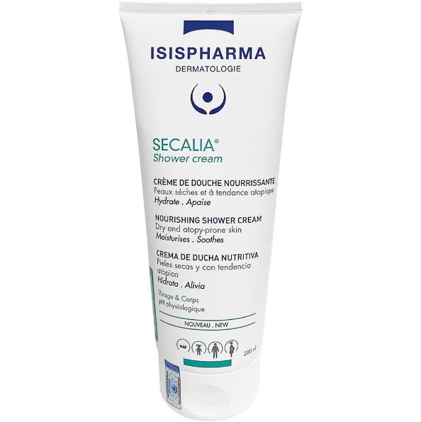 IsisPharma SECALIA® Shower cream (Sữa tắm giảm viêm, đỏ da, ngứa, giữ ẩm làm mềm da)