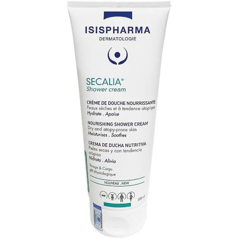 IsisPharma SECALIA® Shower cream (Sữa tắm giảm viêm, đỏ da, ngứa, giữ ẩm làm mềm da)
