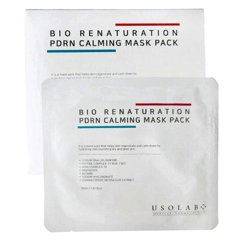 Mặt Nạ Tái Tạo Da Usolab Bio Renaturation PDRN Calming Mask Pack