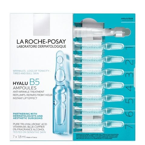 Tinh Chất Chuyên Biệt Giúp Dưỡng Ẩm Phục Hồi Da La Roche Posay Hyalu B5 Ampoules (7 ống x 1.8ml)