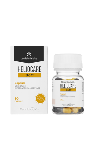 Heliocare 360 Capsulas Oral (New), Viên Uống Chống Nắng Khỏi UVA-UVB-Hevis-IR-A, Chống Oxy Hóa, Hạn Chế Lão Hóa Da