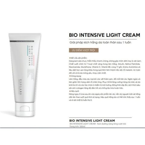 Kem DưỡngTrắng Body & Làm Dịu Da Usolab Bio Intensive Light Cream (250ml)