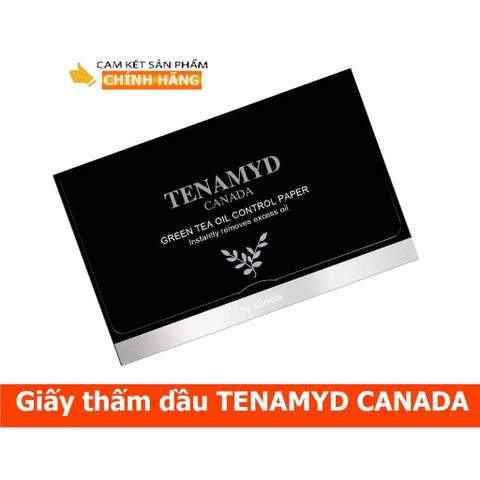 Giấy thấm dầu trà xanh TENAMYD CANADA - Green Tea Oil Control Paper (50 tờ)