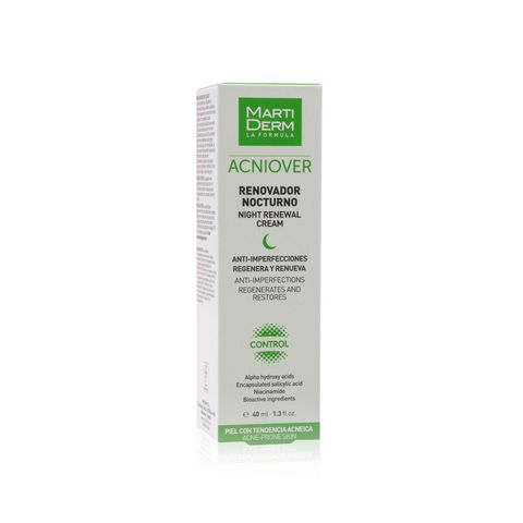 Kem Dưỡng Tái Tạo Ban Đêm Cho Da Dầu Mụn - MartiDerm Acniover Night Renewal Cream (40ml)