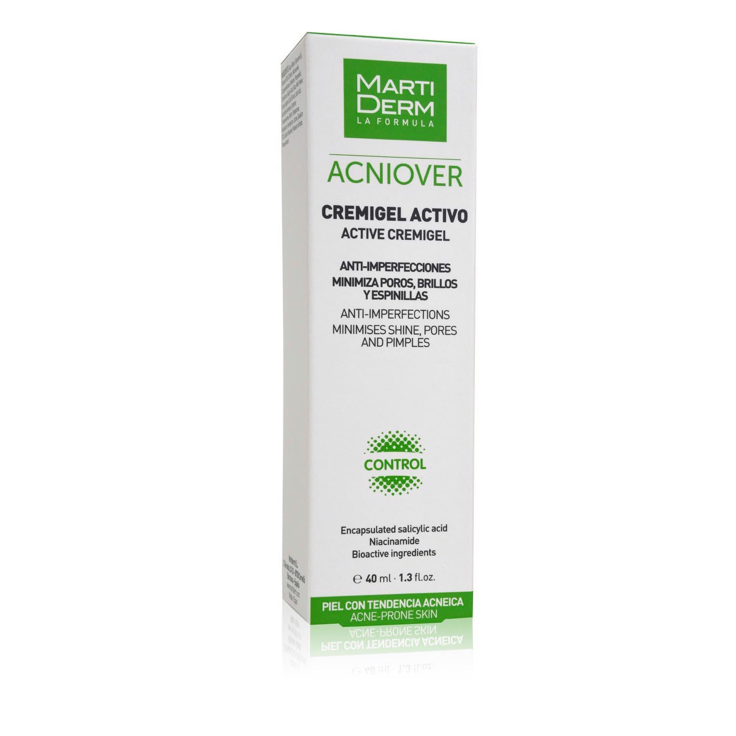 Kem Dưỡng Giảm Nhờn, Mụn & Se Lỗ Chân Lông - MartiDerm Acniover Cremigel Active (40ml)