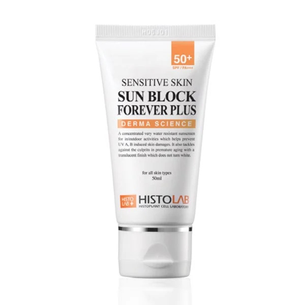 Kem Chống Nắng Cho Da Nhạy Cảm Histolab Sensitive Skin Sun Block Forever Plus Derma Science Spf50 50g