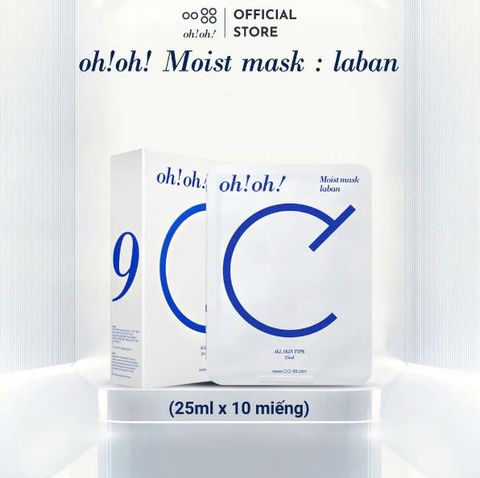 oh!oh! Moist mask : laban - Mặt Nạ Ceramide Phục Hồi Da (25ml x 10 miếng)