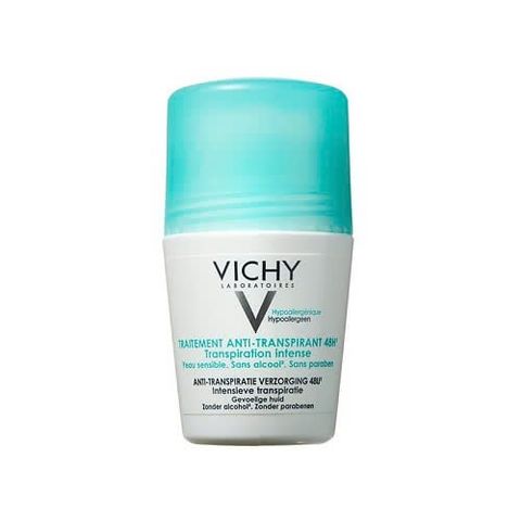 Lăn Khử Mùi Mồ Hôi Dưới Cánh Tay, Giữ Khô Thoáng Suốt 48h Cho Da Nhạy Cảm Vichy Traitement Anti – Transpirant 48h