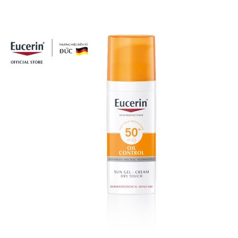Kem Chống nắng Eucerin Sun Gel - Cream Dry Touch Oil Control SPF50+ 50ml