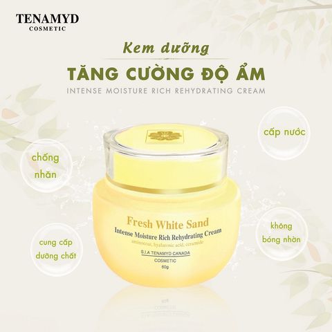 Kem Dưỡng cho da khô Tenamyd Fresh White Sand Intense Moisture Rich Rehydrating Cream 60g