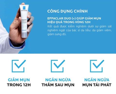 Kem Trị mụn La Roche-Posay Effaclar Duo+ 40ml