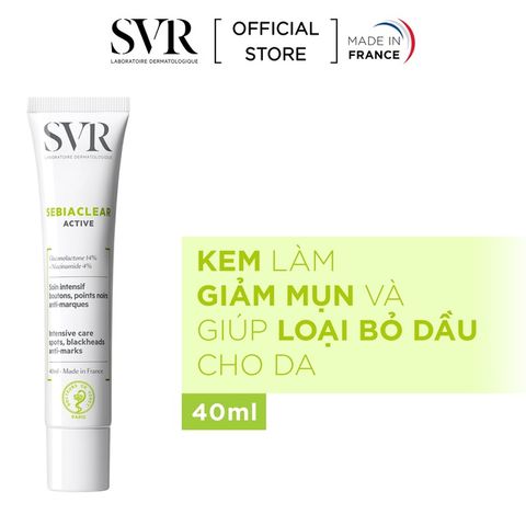 Kem Dưỡng Trị Mụn, Kiểm Soát Dầu SVR Sebiaclear Active 40ml