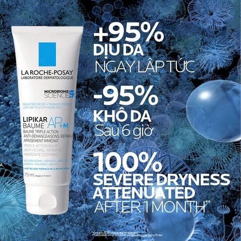 Kem Dưỡng Làm Dịu Da Dị Ứng La Roche-Posay Lipikar Baume AP+M Triple-Action Balm
