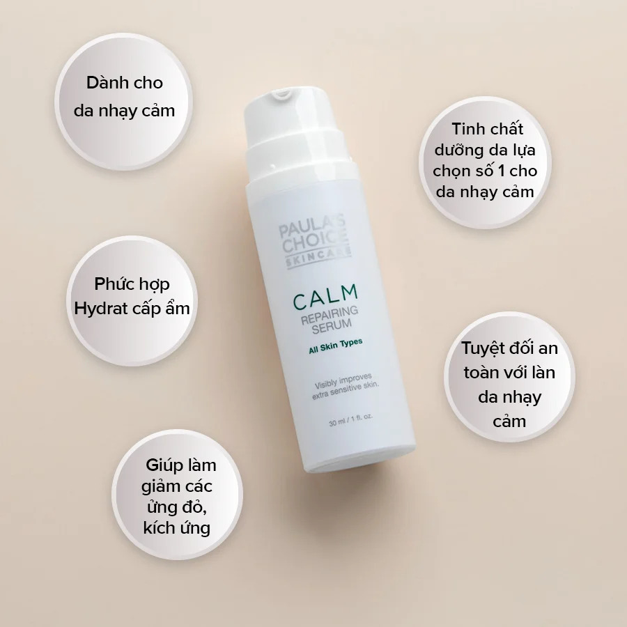 Tinh Chất Phục Hồi Cho Làn Da Nhạy Cảm Paula's Choice Calm Repairing Serum