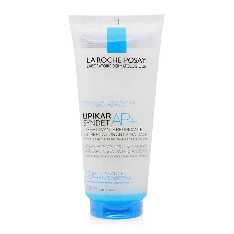 Sữa Rửa Mặt Và Tắm Cho Da Khô Ngứa La Roche-Posay Lipikar Syndet AP+ Lipid-Replenishing Cream Wash Anti-Irritation Anti-Scratching