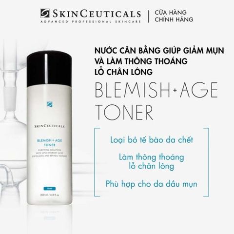 Nước Cân Bằng Giúp Giảm Mụn SkinCeuticals Blemish + Age Toner