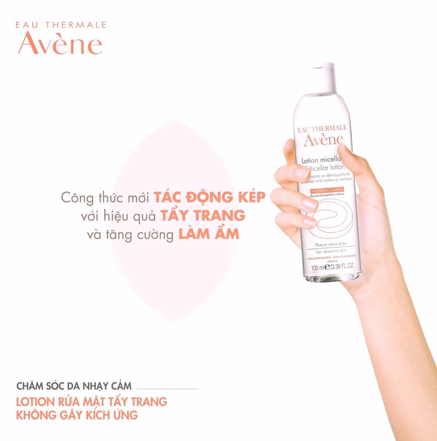 Nước Tẩy trang Avène Micellar Lotion Face and Eyes Remover 200ml