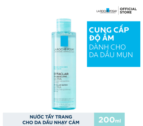 Nước tẩy trang La Roche Posay làm sạch sâu và kiểm soát bã nhờn cho da dầu mụn Effaclar