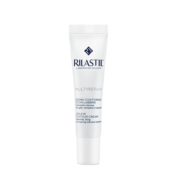 Kem Chống Lão Hóa Sớm Dành Cho Vùng Mắt Rilastil Multirepair Lips - Eyes Contour Cream 15Ml