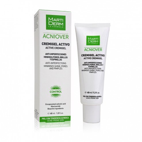 Kem Dưỡng Giảm Nhờn, Mụn & Se Lỗ Chân Lông - MartiDerm Acniover Cremigel Active (40ml)