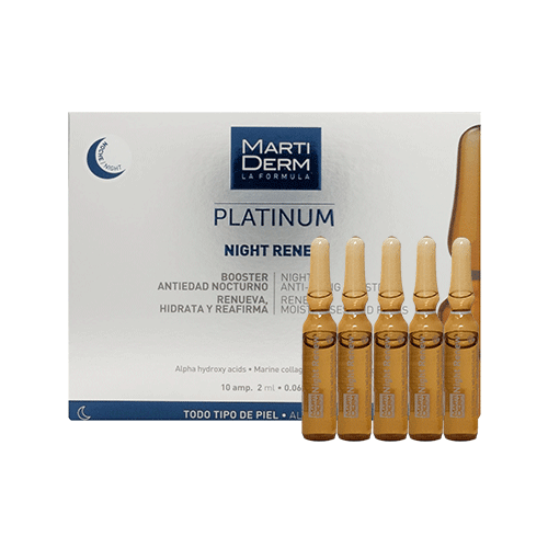 Ampoule Chống Lão Hoá & Tái Tạo Da Ban Đêm - MartiDerm Platinum Night Renew Ampoule 30amp