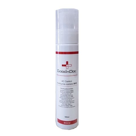 Xịt Khoáng Làm Giảm Mụn GoodnDoc 100ml AC Control Houttuynia Cordata Mist